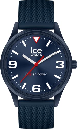 Ice-Watch - ICE solar power Casual blue red - Blaue Herrenuhr mit Silikonarmband - 020605 (Medium)